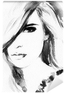 Abstract Watercolor - Art Print: Ismagilova's Beautiful Woman. Watercolor (400x400), Png Download