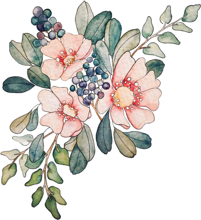 Watercolor Watercolour Woter Water Rose Flowers Flower (909x961), Png Download