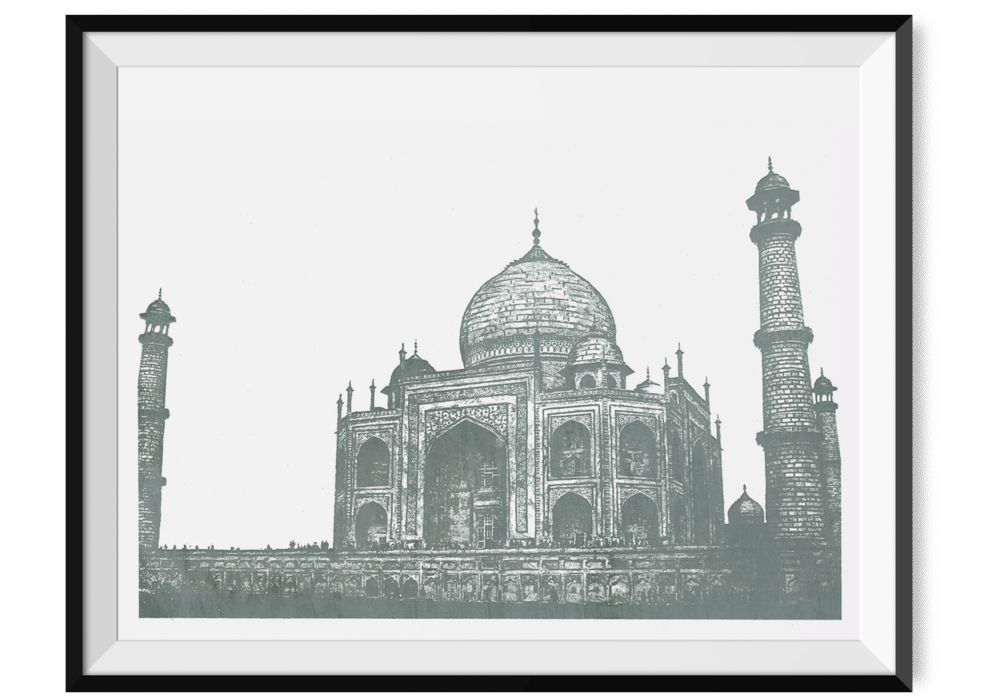 Tajmahal Frame (1000x700), Png Download