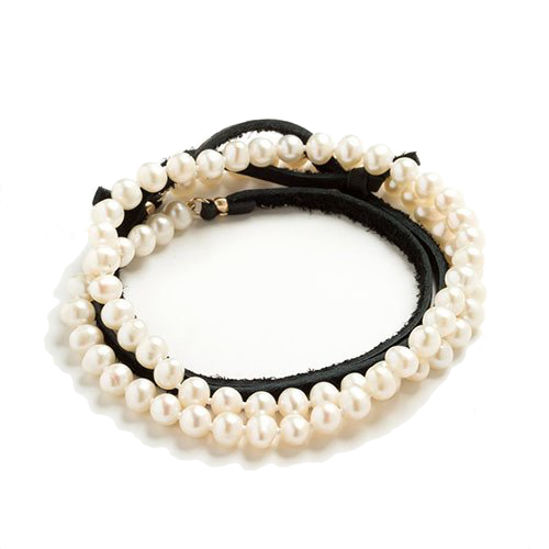 A Classic String Of Genuine Freshwater Pearls With - Cultured Freshwater Pearls (500x500), Png Download