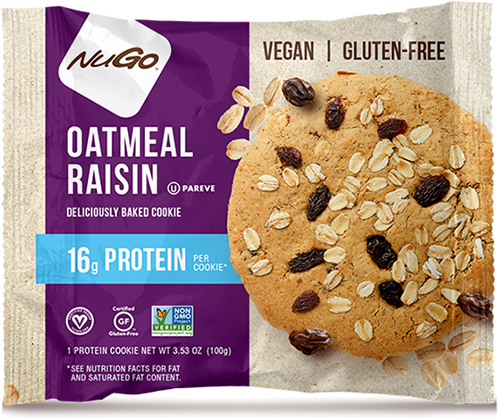 Nugo Nutrition Baked Protein Cookie, Double Chocolate, (1000x419), Png Download