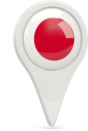 日本語 Jhp - Japan Flag Icon Pin (640x480), Png Download