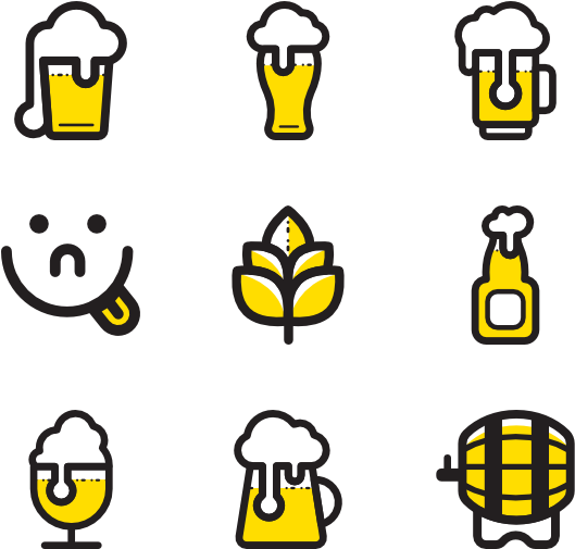 Beer Set - Beer Icon (600x564), Png Download