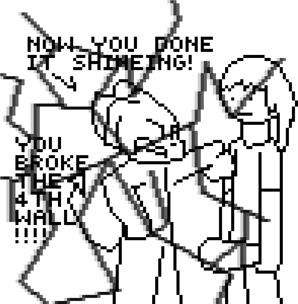 Breaking The Frounth Wall - Line Art (1200x1200), Png Download