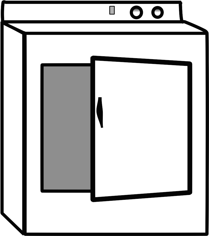 Open Door Clipart Transparent - Dryer Clipart (1440x1080), Png Download