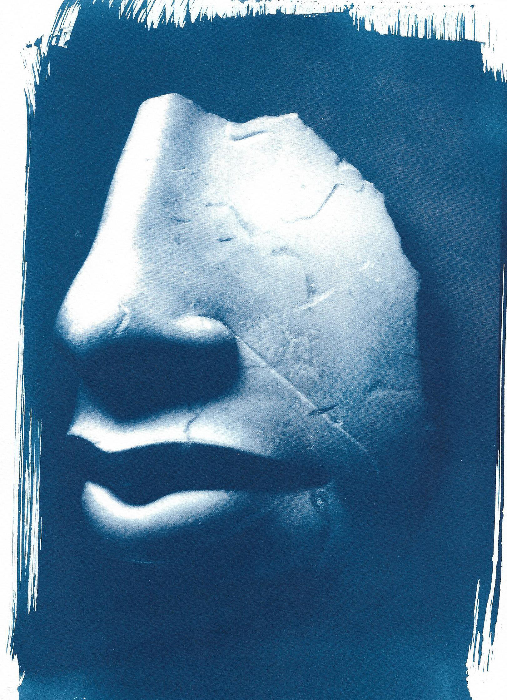 Limited Edition, Ancient Egyptian Nose And Mouth Sculpture, - Watercolor Paper (1802x2489), Png Download