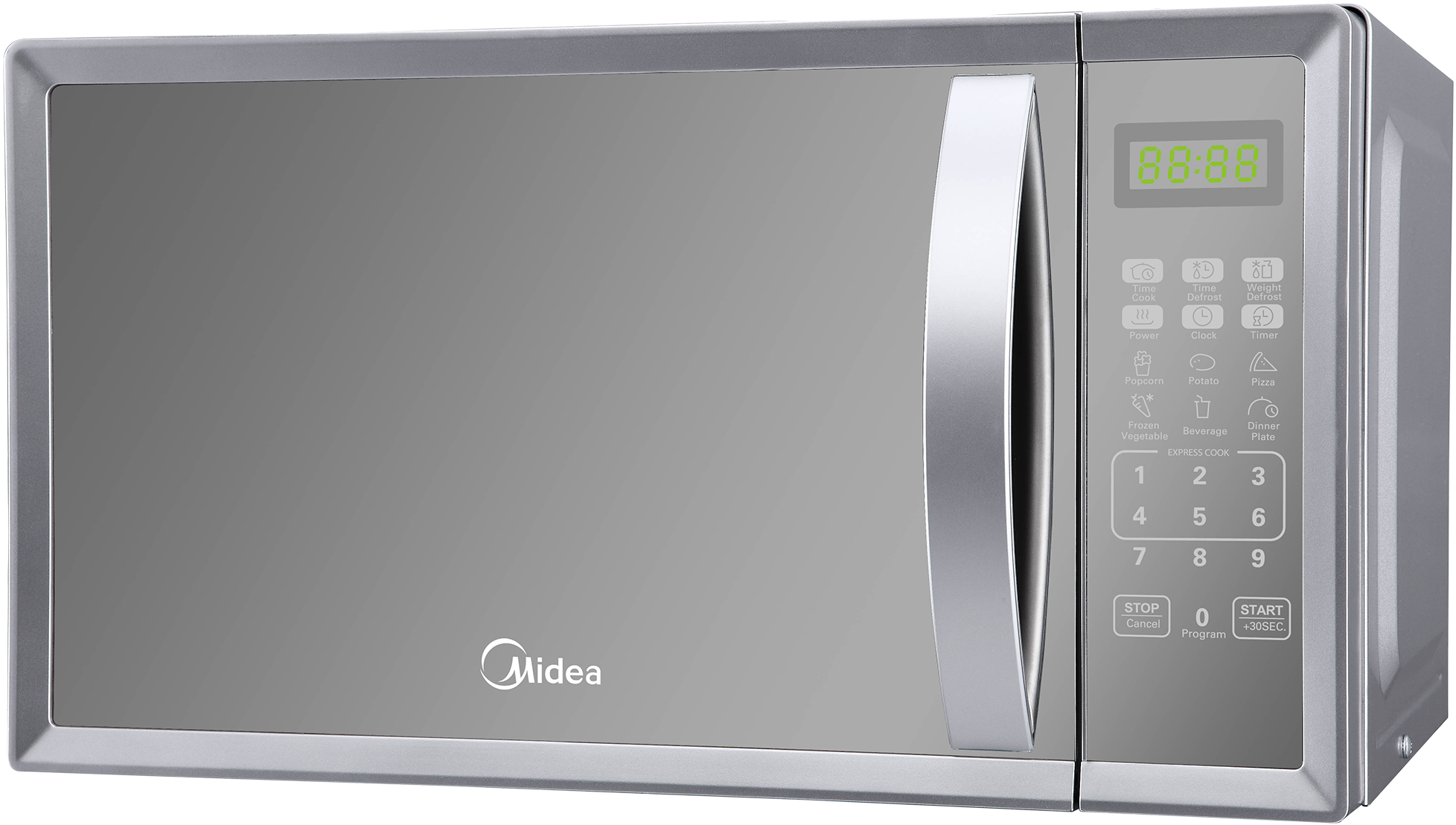 Microwave Oven Png Pic - Midea Digital Microwave Oven (2234x1377), Png Download