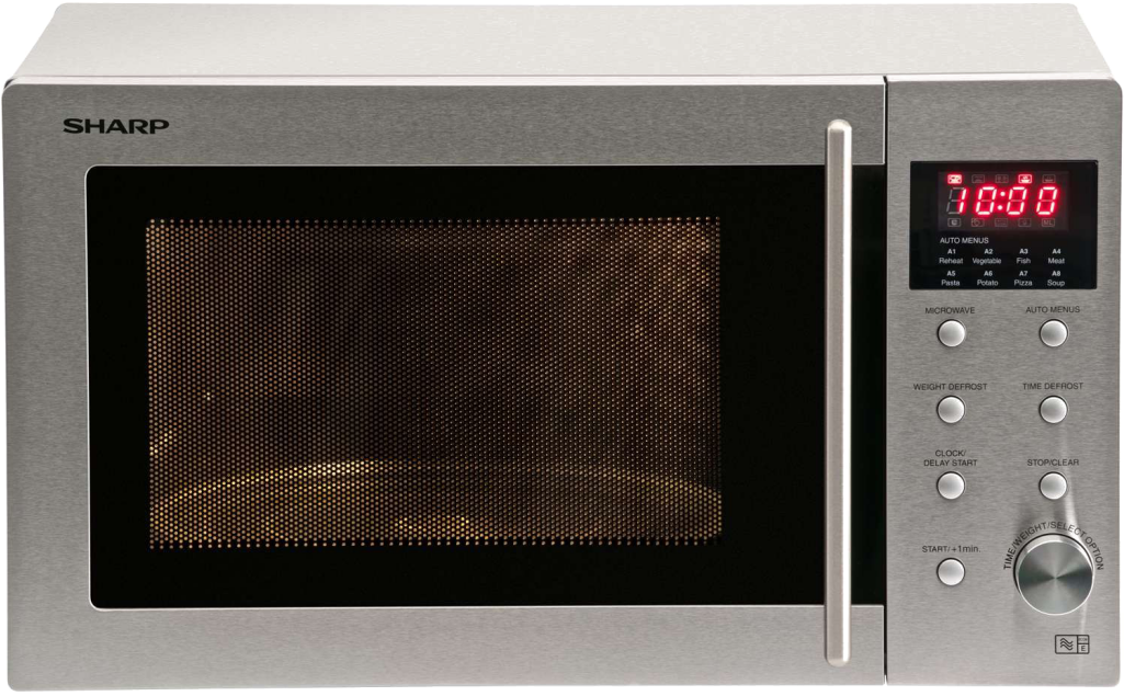 Stainless Steel Microwave Oven Transparent - Sharp Solo Microwave Oven (1024x1024), Png Download