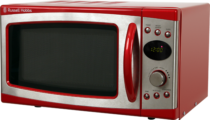 View More Images - Russell Hobbs Red Microwave (700x402), Png Download