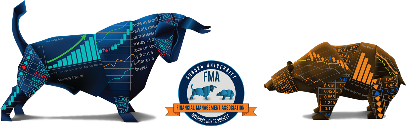About Auburn University's Financial Management Association - Bull Vs Bear (1458x438), Png Download