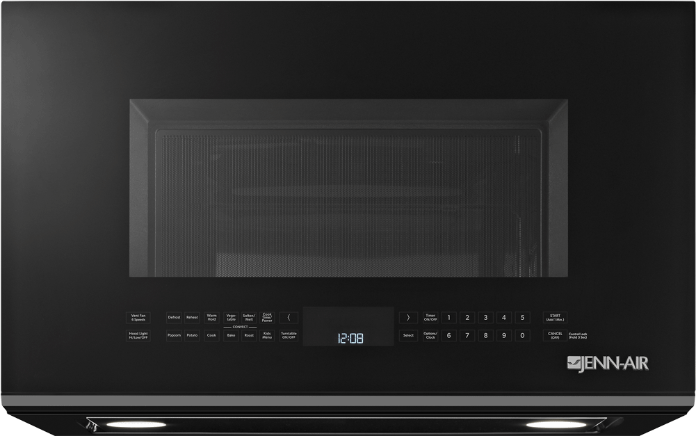 Jenn Air® Over The Range Microwave Oven Black Jmv9196cb - No Handle Black Over The Range Microwave (1000x1000), Png Download