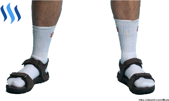 Socks And Sandals Transparent (682x392), Png Download