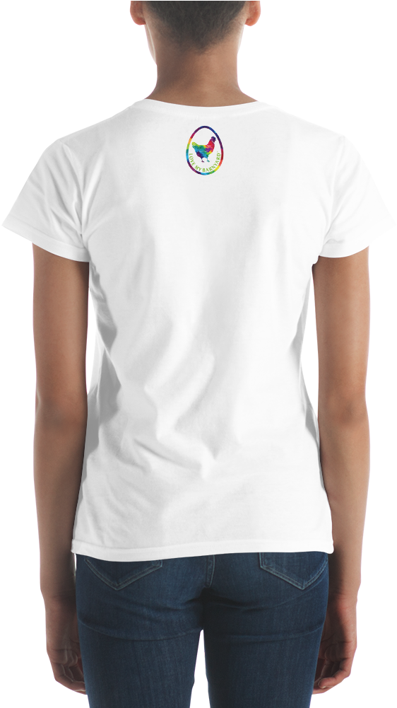 Watercolor Holstein Cow Women's T-shirt - Polo T Shirt Round Neck (1000x1000), Png Download
