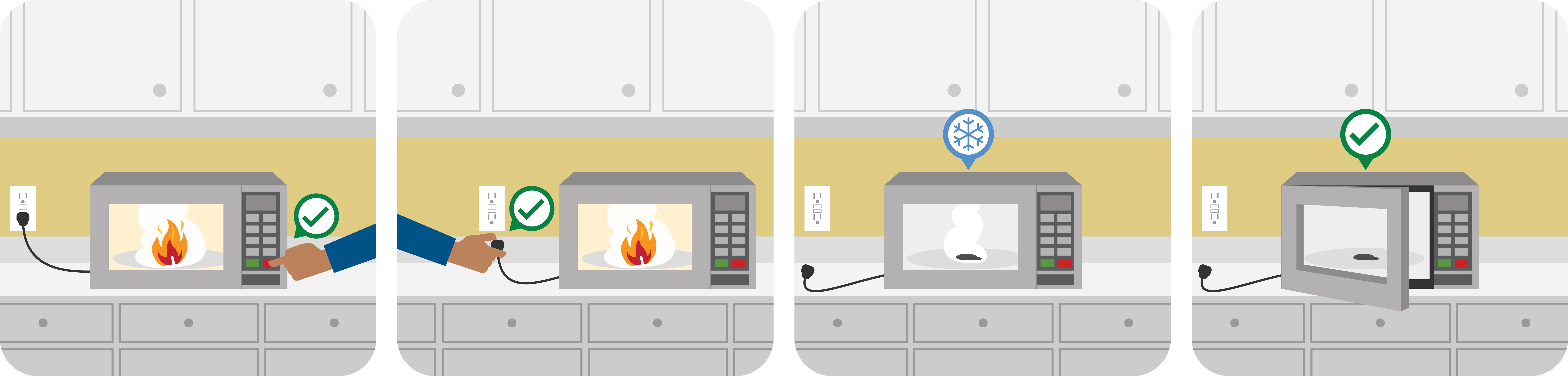 Fire In Microwave - Fire (7500x1800), Png Download