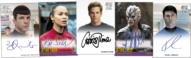 Among The Signers For This One Are Chris Pine , Zachary - 2017 Star Trek Beyond Movie Trading Card (710x221), Png Download