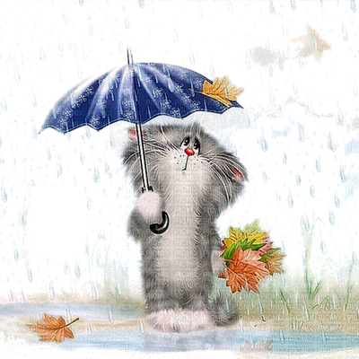 Chat - Bom Dia Chuva De Bênçãos (400x400), Png Download