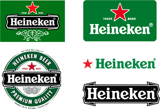 Heineken-logo - Heineken Logo Evolution (513x351), Png Download