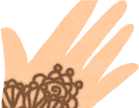 Henna - Temporary Tattoo (709x372), Png Download