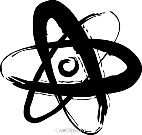 Atoms Royalty Free Vector Clip Art Illustration Vc050900 - Atom Illustration Png (480x455), Png Download