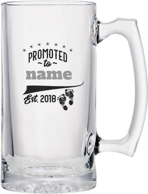 New Grandparent Personalized Beer Mugs - Beer Glassware (700x700), Png Download