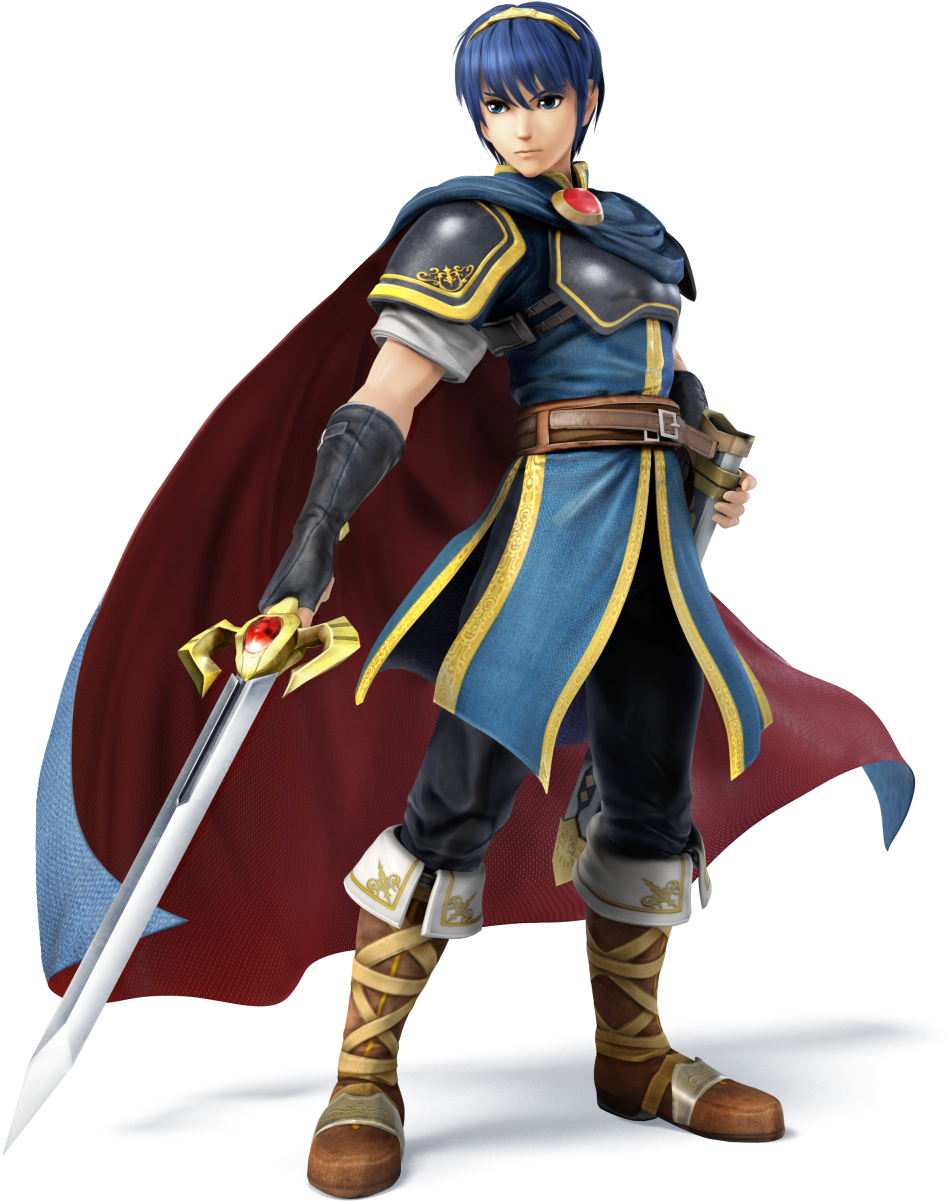 Label - Super Smash Bros Wii U Marth (480x480), Png Download
