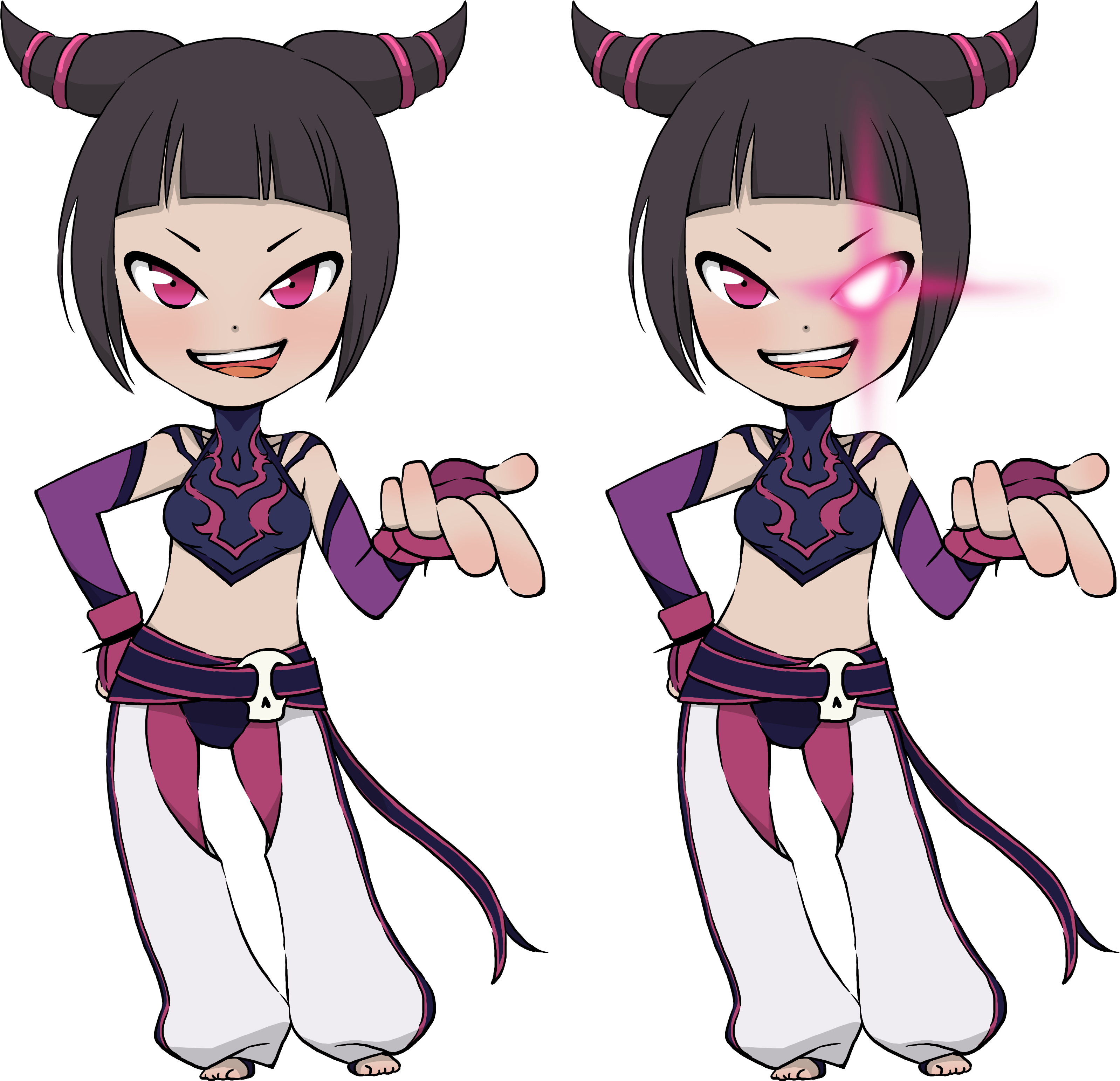 Juri Ultra Sf4 Chib - Street Fighter Chibi Characters (3473x4093), Png Download