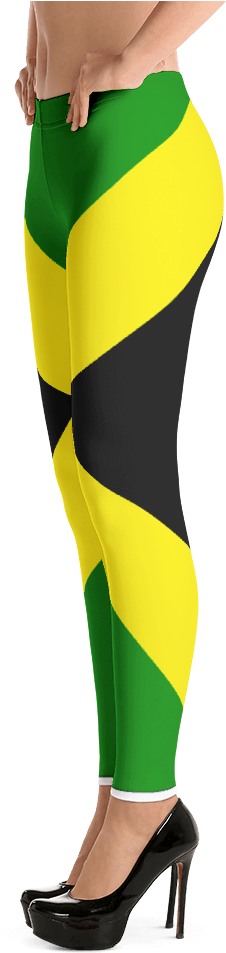 Jamaica Flag - Leggings - Camo Leggings, Army Leggings, Grunge Leggings, Crazy (1000x1000), Png Download