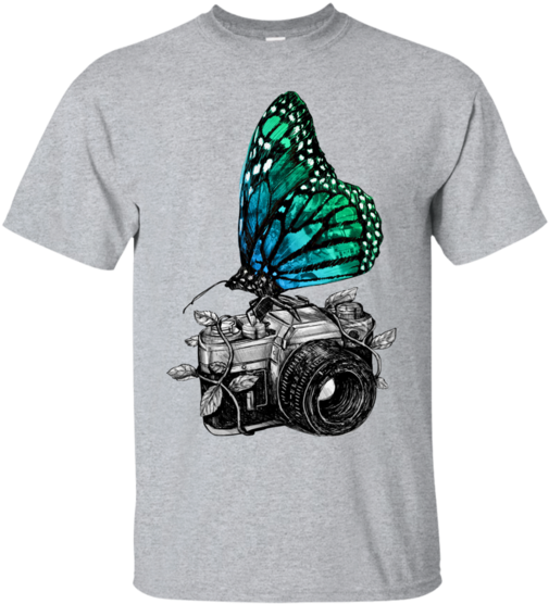 Photography Green Butterfly - Funny Cat T Shirts (560x560), Png Download