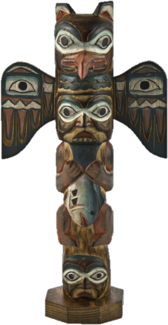 Totem Pole (626x1125), Png Download