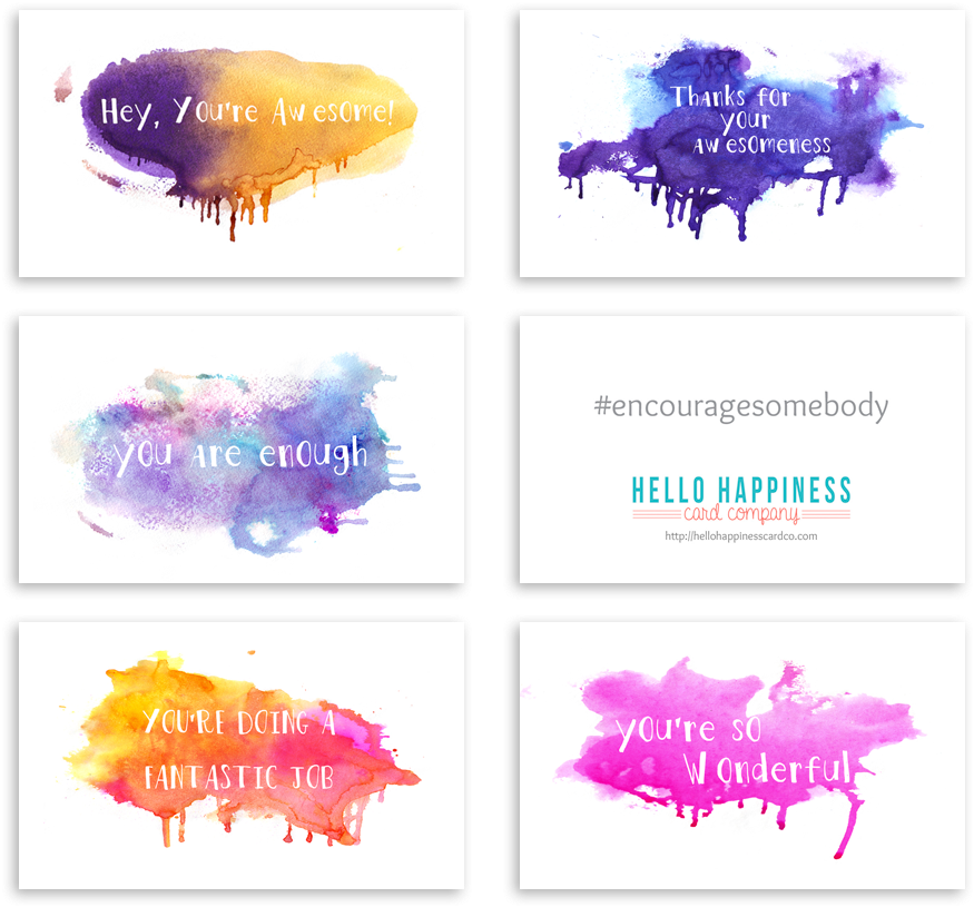 Mini Encouragement Cards - Graphic Design (1000x1000), Png Download