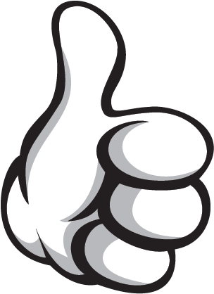 Thanks - Thumbs Up Tattoo (374x417), Png Download