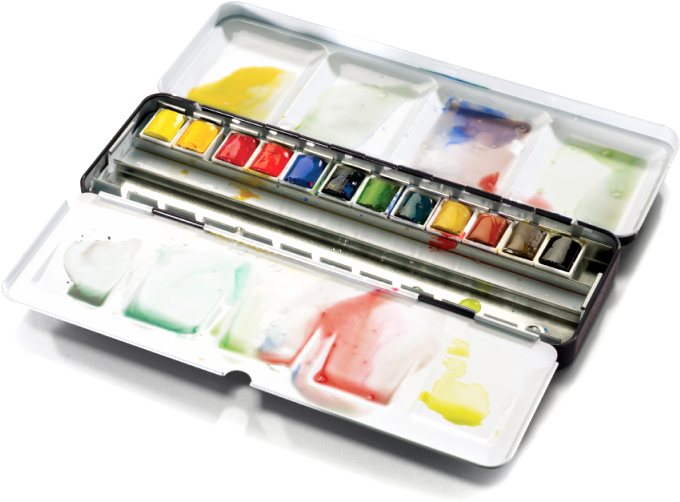 Winsor & Newton Akvarelsæt - Winsor And Newton Professional Watercolor Box (800x800), Png Download