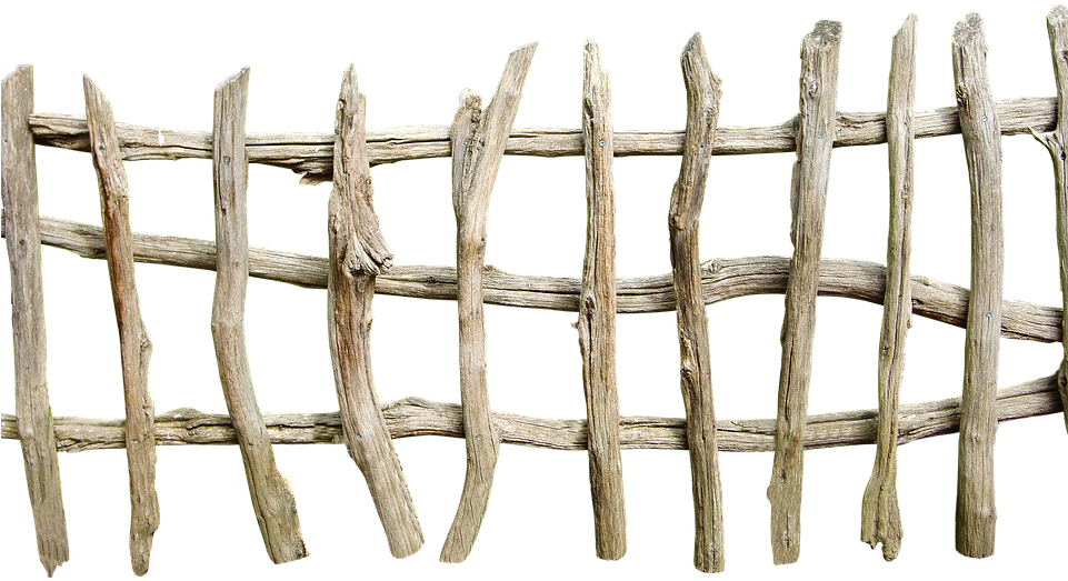 Fence, Wood, Bony, Nature, Weathered, Old, Background - Old Wooden Fence Png (960x571), Png Download