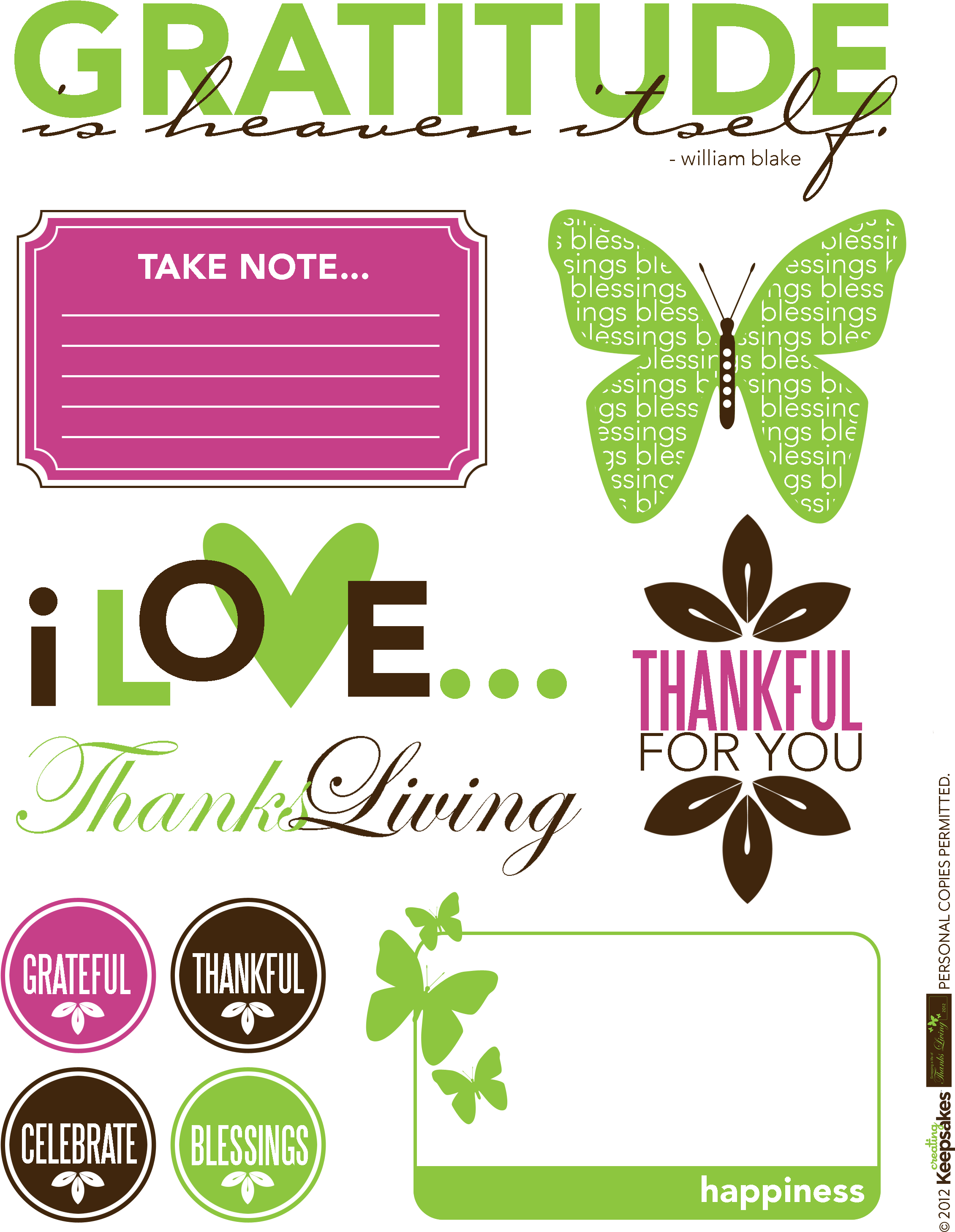 Download The Thanks Living Art Png - Digital Scrapbooking (2550x3300), Png Download