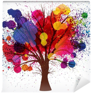 Abstract Background, Tree With Branches Made Of Watercolor - Women In Late Life By Martha B. Holstein (400x400), Png Download