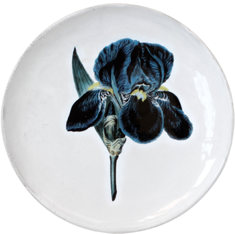 Iris Flower Dinner Plate - Blue (500x500), Png Download