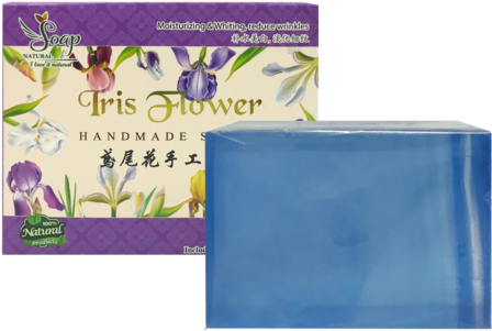 Yes Natural Iris Flower Handmade Soap 120g - Art Paper (480x480), Png Download