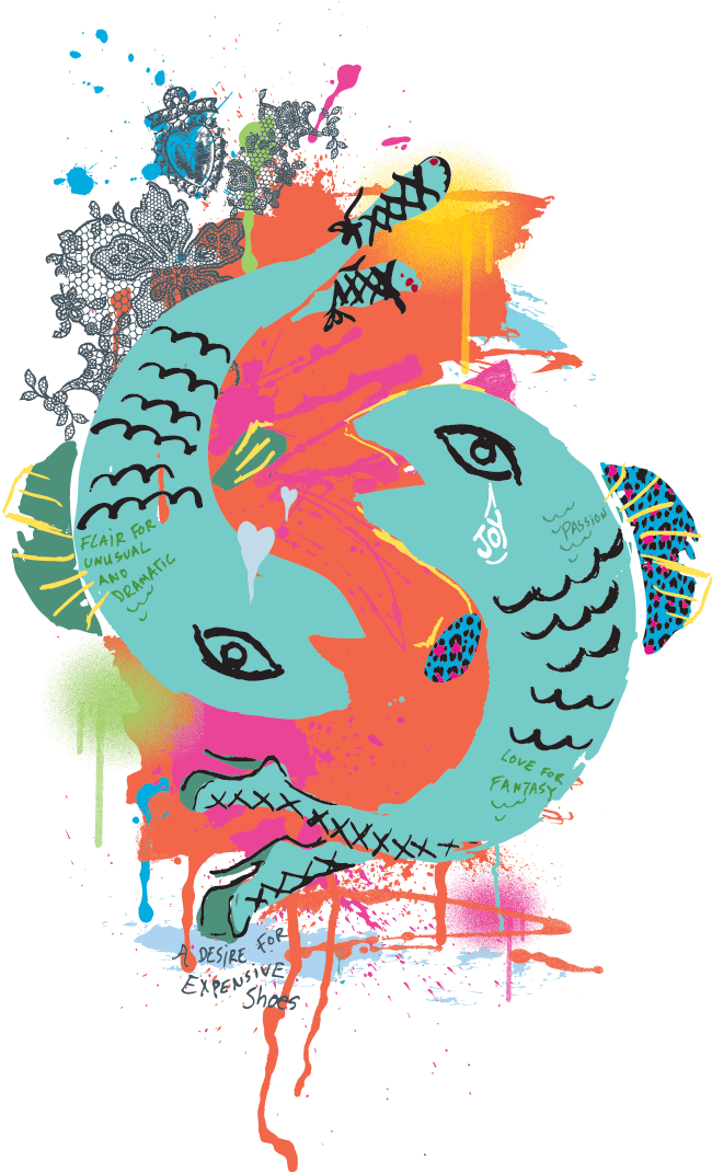 Pisces - Happy Birthday Pisces (663x1070), Png Download