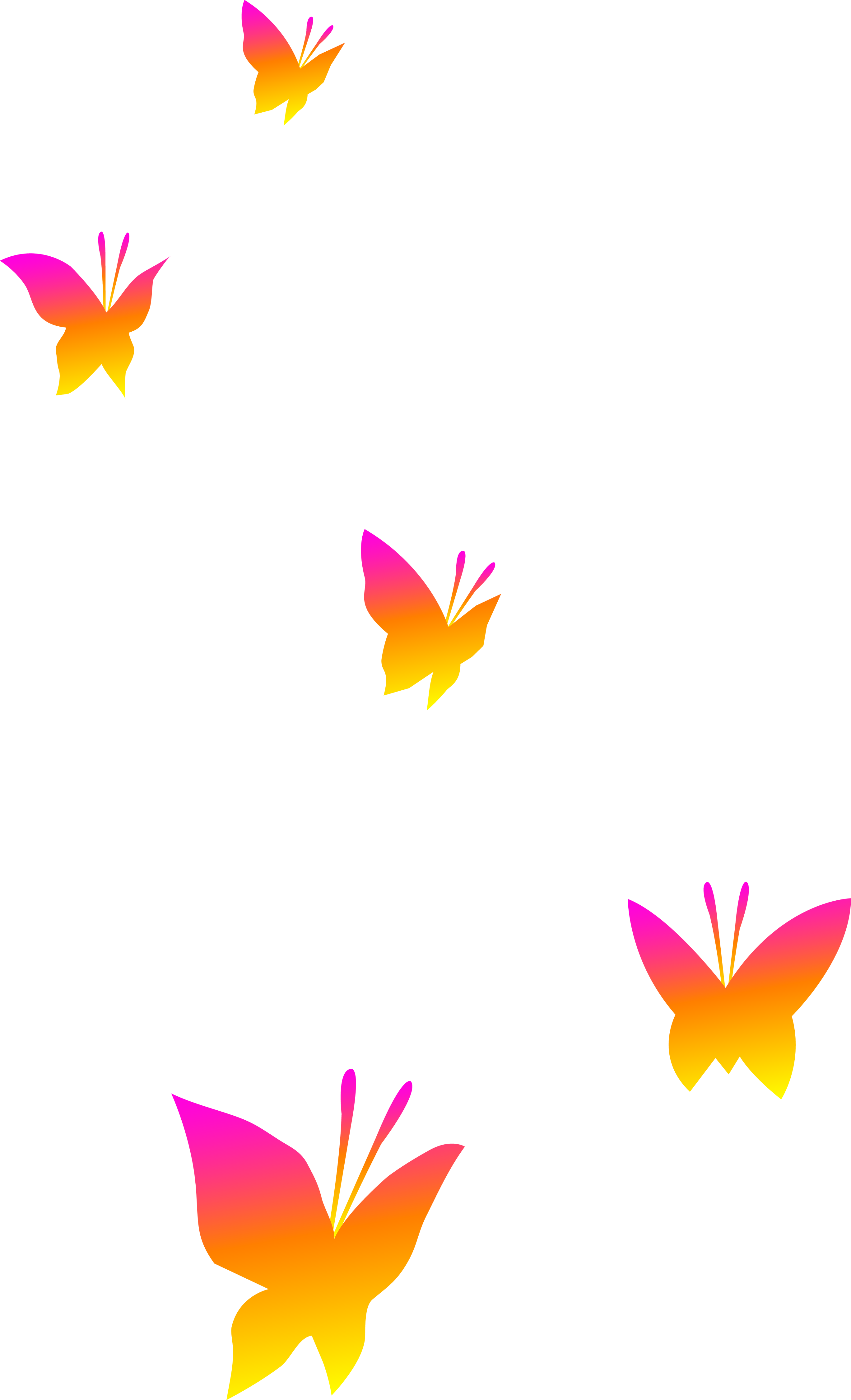 Back To The Future Clipart Time Machine - Transparent Background Butterfly Clipart (2736x4500), Png Download