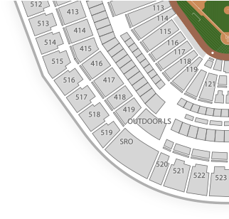 Download Transparent Guaranteed Rate Field Seating Chart With Rows - PNGkit