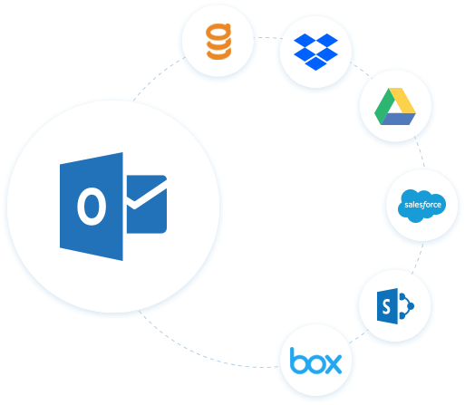 Attachment Email Enterprise Sync Engine Attachmets - Circle (513x447), Png Download