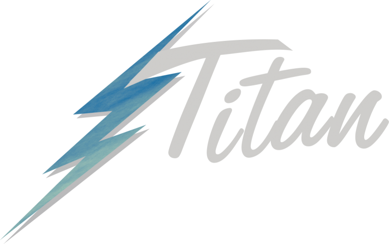 Titan Orginal Logo W Silver Text - Graphic Design (800x501), Png Download