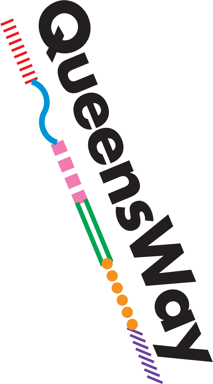 Queenswaylogo - Queens (900x1600), Png Download