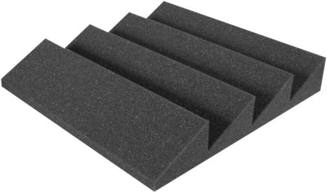 Auralex Dst-114 Acoustic Foam Single Panels, Charcoal - Floor (480x289), Png Download