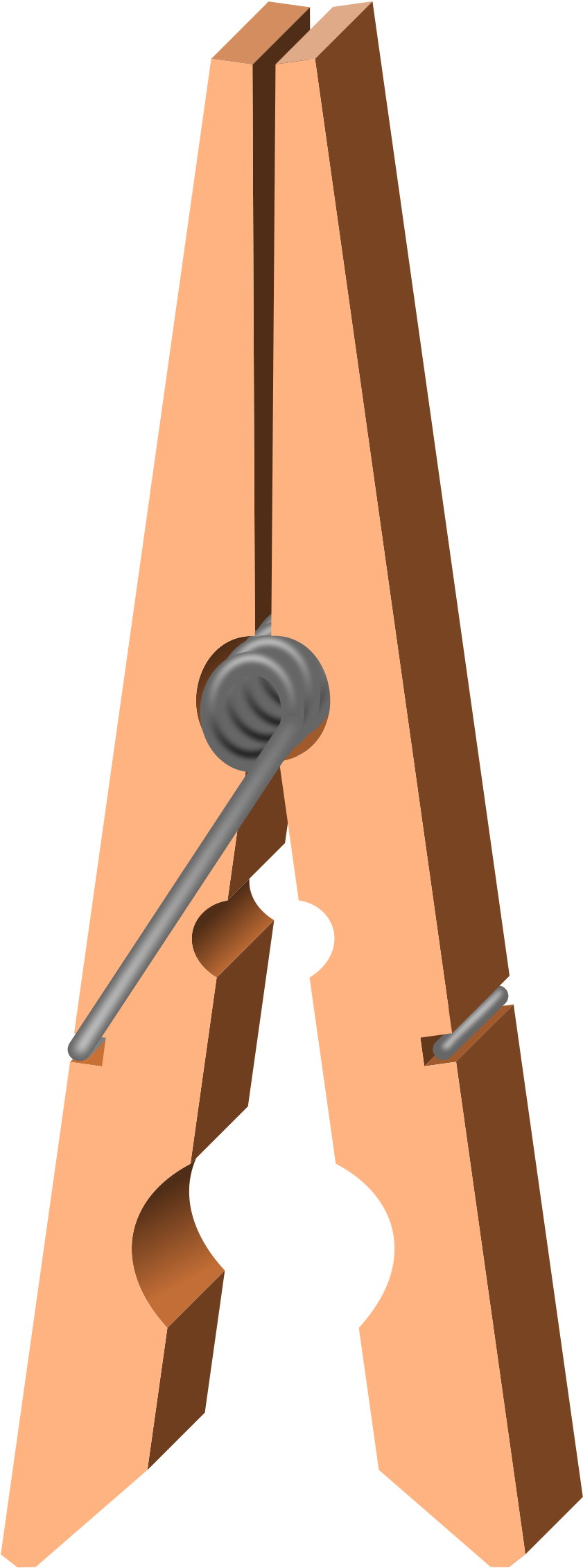 Png Freeuse Download Clothes Peg Open Big Image Png - Clothes Clip Clipart Png (979x2400), Png Download