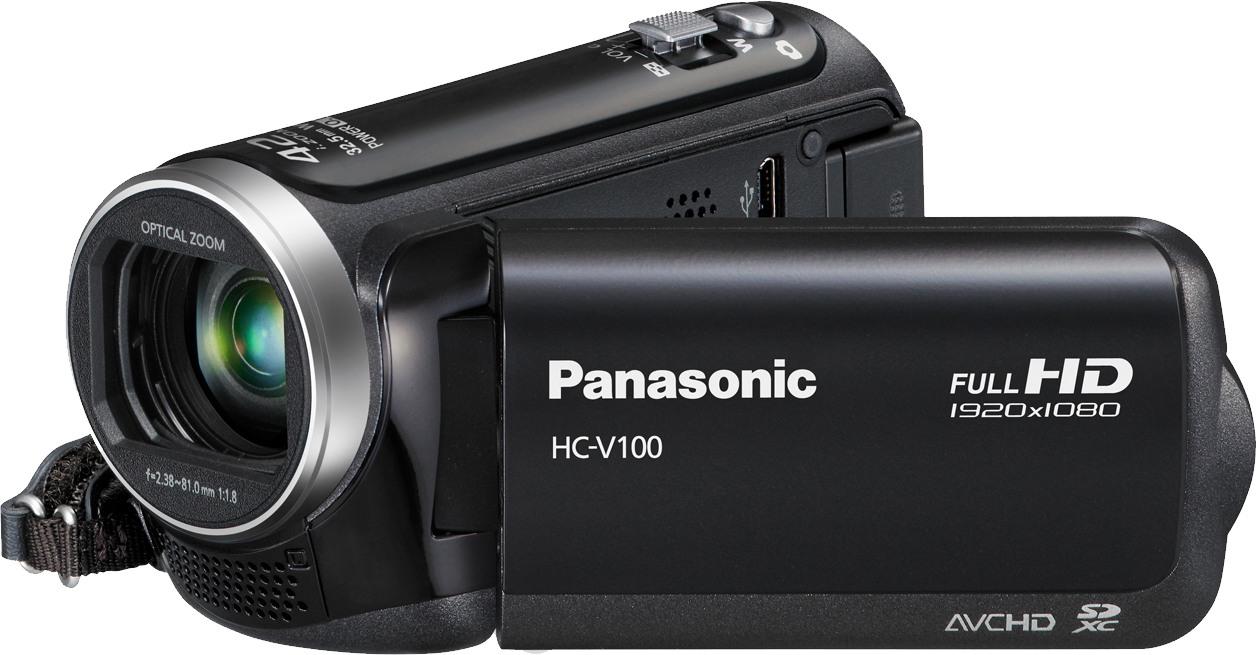 Movie Camera Png Download - Panasonic Hc V110 (1257x655), Png Download