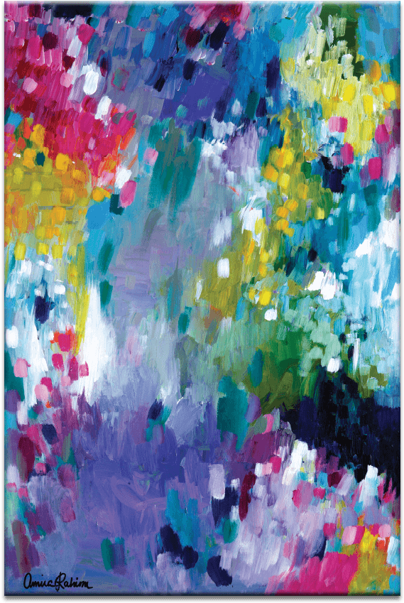 Dancing In The Rain - Artist Lane Dancing In The Rain By Amira Rahim Painting (900x900), Png Download