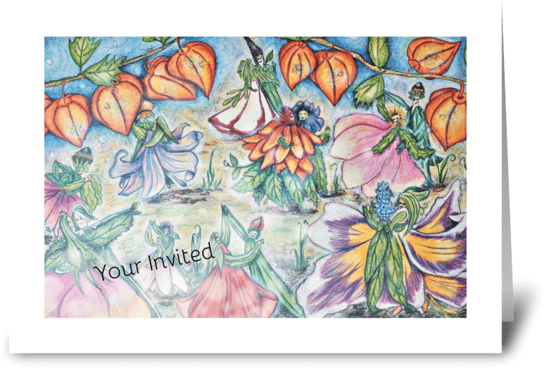"dancing" Greeting Card - Lily Of The Valley (848x698), Png Download