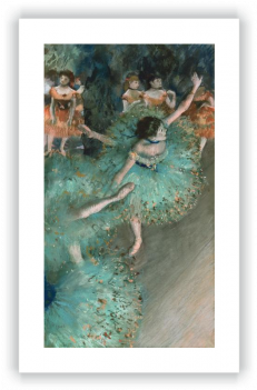 Swaying Dancer - Dancer In Green Degas (350x350), Png Download
