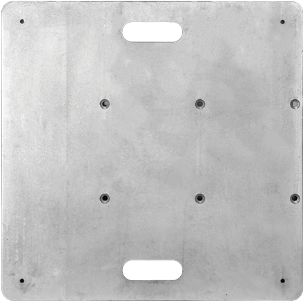 290mm Spigot Box Truss Steel Base Plate 750mm Event - Metal (750x500), Png Download